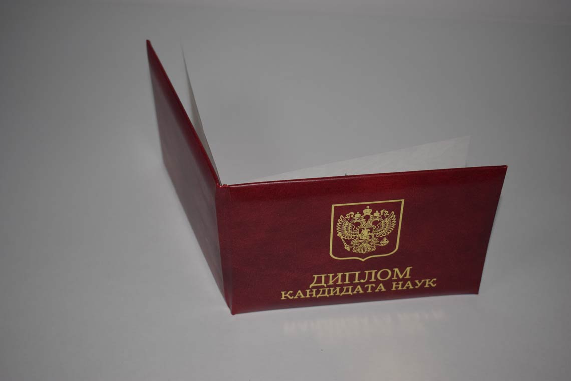 Диплом Кандидата Наук 2001-2012 в Иркутске корка